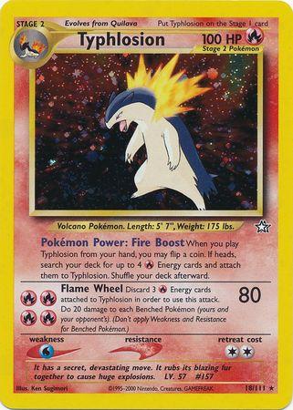 Typhlosion (18) - Unlimited Holofoil Neo Genesis - Holo Rare