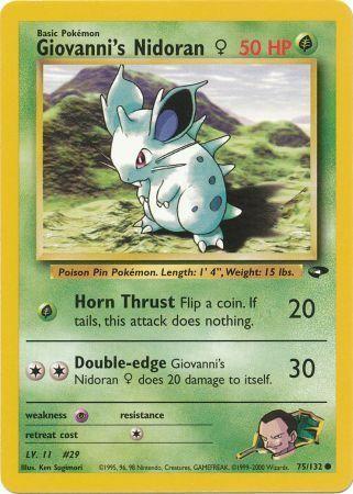Giovanni's Nidoran F 075 - Unlimited Gym Challenge - Common