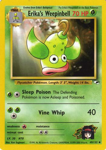 Erika's Weepinbell (49) (49) 049 - Unlimited Gym Heroes - Uncommon