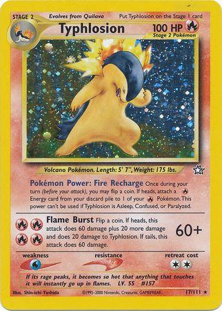 Typhlosion (17) (17) 017/111 - Unlimited Holofoil Neo Genesis - Holo Rare