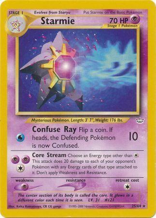 Starmie 025 - Unlimited Neo Revelation - Rare