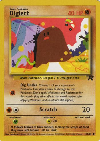 Diglett 052 - Unlimited Team Rocket - Common