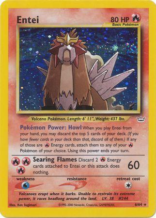 Entei (6)/64 - Unlimited Holofoil Neo Revelation - Holo Rare