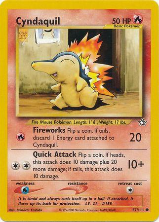 Cyndaquil (57) (57) 057 - Unlimited Neo Genesis - Common
