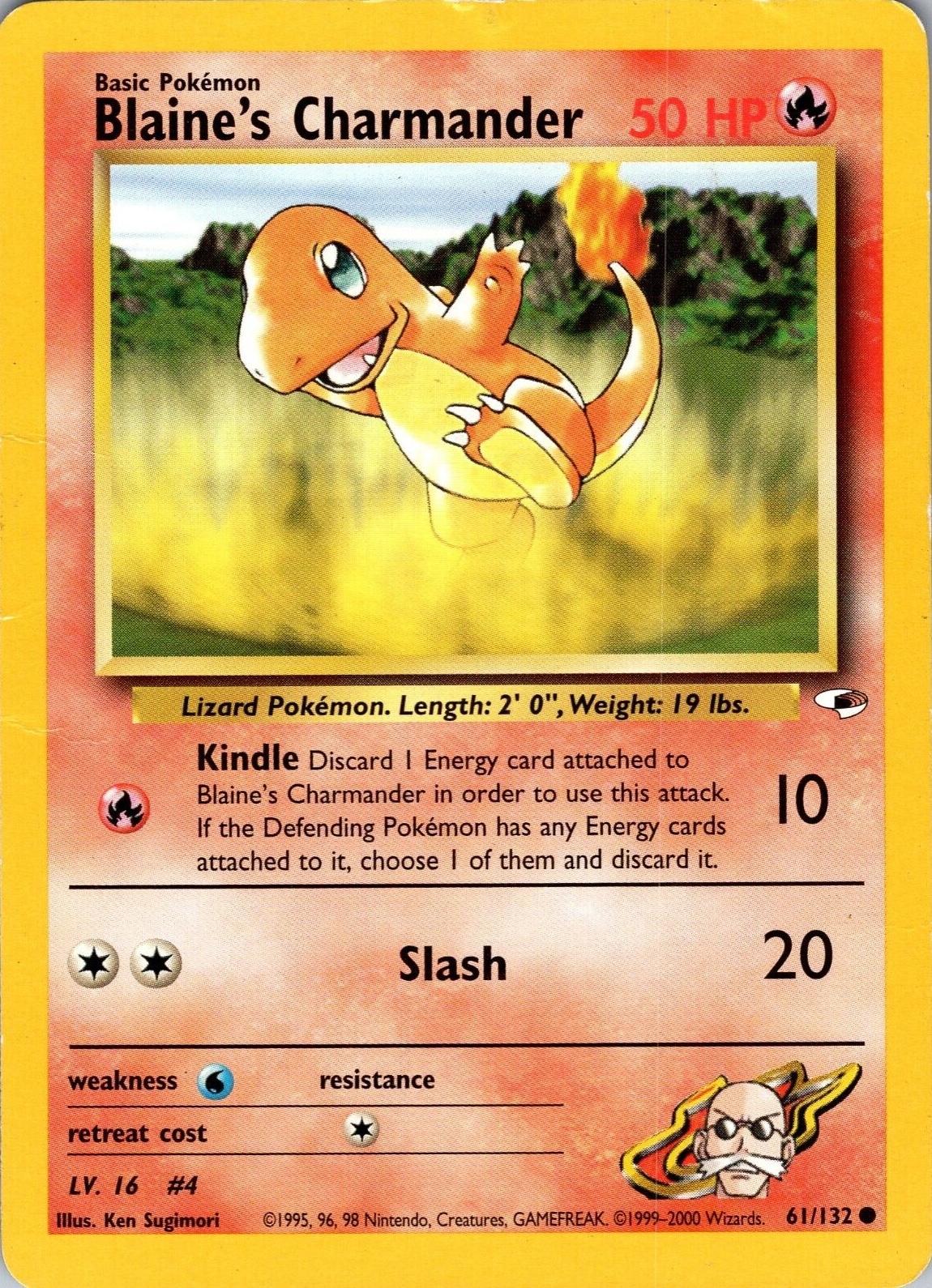 Blaine's Charmander 061 - Unlimited Gym Heroes - Common