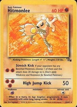 Hitmonlee (22) (22) 022 - Unlimited Fossil - Rare