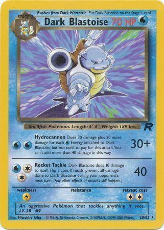Dark Blastoise (20) (20) 020 - Unlimited Team Rocket - Rare
