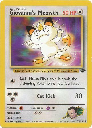 Giovanni's Meowth (74) (74) 074 - Unlimited Gym Challenge - Common