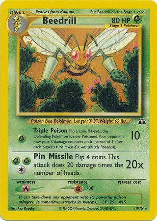 Beedrill 018 - Unlimited Neo Discovery - Rare