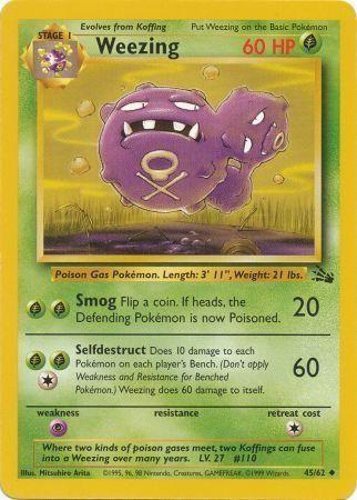 Weezing 045 - Unlimited Fossil - Uncommon
