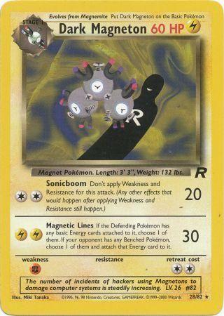 Dark Magneton (28) (28) 028 - Unlimited Team Rocket - Rare