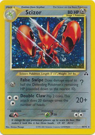 Scizor (10) - Unlimited Holofoil Neo Discovery - Holo Rare