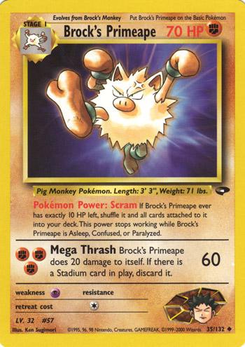 Brock's Primeape 035 - Unlimited Gym Challenge - Uncommon
