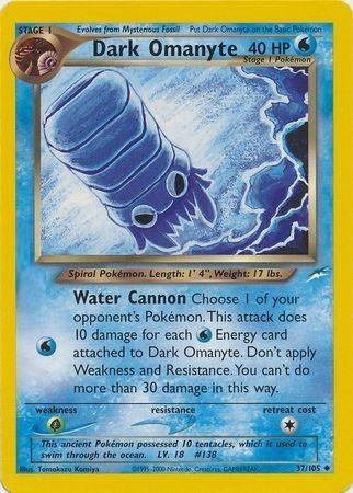 Dark Omanyte 037 - Unlimited Neo Destiny - Uncommon
