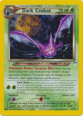 Dark Crobat - Unlimited Holofoil Neo Destiny - Holo Rare