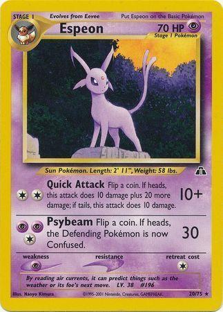 Espeon (20) (20) 020 - Unlimited Neo Discovery - Rare
