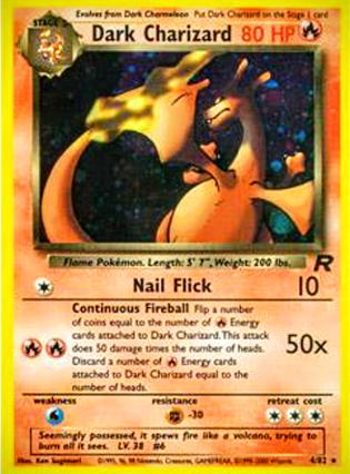 Dark Charizard (4) (4) 004 - Unlimited Holofoil Team Rocket - Holo Rare