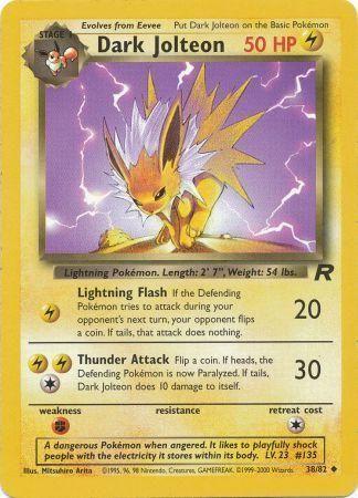Dark Jolteon 038 - Unlimited Team Rocket - Uncommon