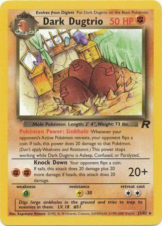 Dark Dugtrio (23) (23) 023 - Unlimited Team Rocket - Rare