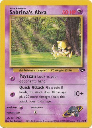Sabrina's Abra (94) (94) 094 - Unlimited Gym Challenge - Common