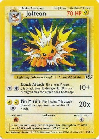 Jolteon (4) (4) 004 - Unlimited Holofoil Jungle - Holo Rare