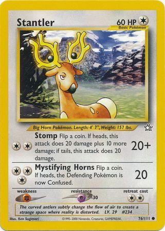 Stantler 076 - Unlimited Neo Genesis - Common
