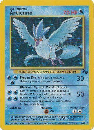 Articuno (2) (2) 002 - Unlimited Holofoil Fossil - Holo Rare
