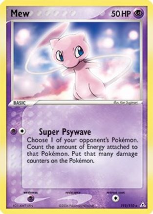 Mew (Non-Holo DVD Promo) 111/110 Miscellaneous Cards & Products - Promo
