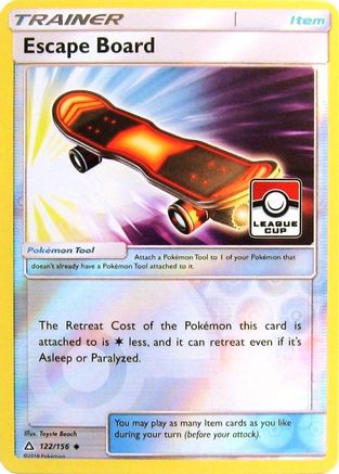 Escape Board - 122/156 (League Cup)/156 - Reverse Holofoil League & Championship Cards - Promo