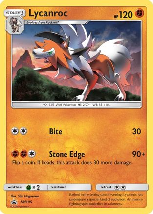 Lycanroc - SM105 - Holofoil SM Promos - Promo