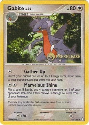 Gabite - 48/124 (Prerelease)/124 Diamond and Pearl Promos - Promo