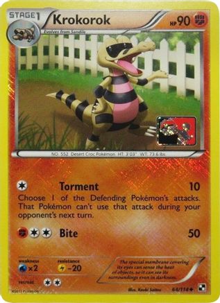 Krokorok (League Promo) 064/114 - Reverse Holofoil League & Championship Cards - Promo