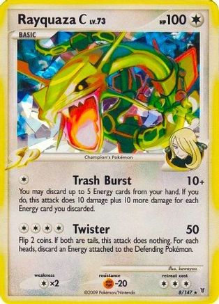 Rayquaza C (Cracked Ice) 008/147 - Holofoil Miscellaneous Cards & Products - Promo