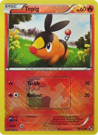 Tepig (League Promo) 015/114 - Reverse Holofoil League & Championship Cards - Promo