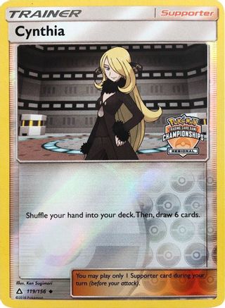Cynthia - 119/156 (Regional Championships)/156 - Reverse Holofoil League & Championship Cards - Promo