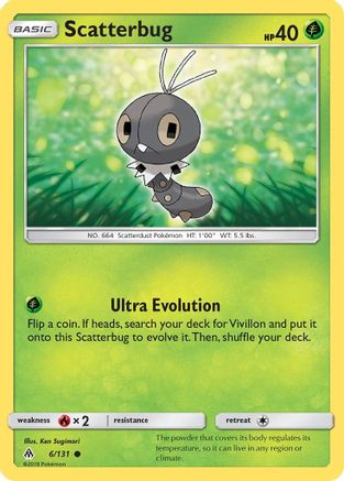Scatterbug (6) - Reverse Holofoil SM Forbidden Light - Common