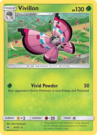 Vivillon - Reverse Holofoil SM Forbidden Light - Rare