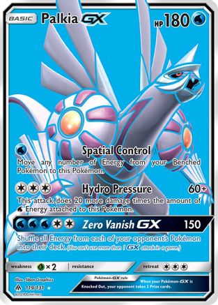 Palkia GX (Full Art) - Holofoil SM Forbidden Light - Ultra Rare