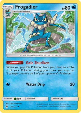Frogadier 023 - Reverse Holofoil SM Forbidden Light - Uncommon