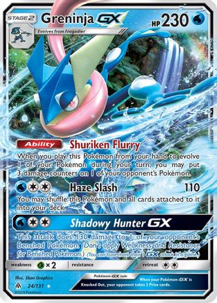 Greninja GX 024 - Holofoil SM Forbidden Light - Ultra Rare