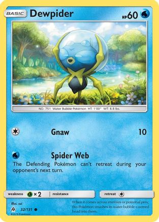 Dewpider - Reverse Holofoil SM Forbidden Light - Common