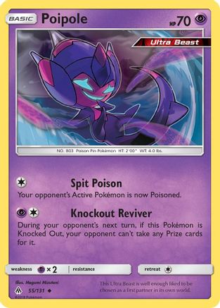 Poipole 055 - Reverse Holofoil SM Forbidden Light - Uncommon