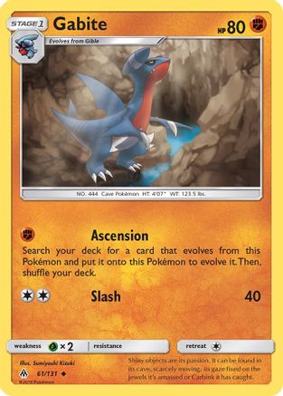 Gabite 061 - Reverse Holofoil SM Forbidden Light - Uncommon