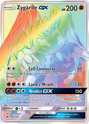 Zygarde GX (Secret) - Holofoil SM Forbidden Light - Secret Rare