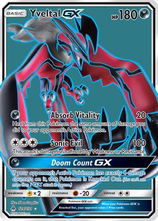Yveltal GX (Full Art) - Holofoil SM Forbidden Light - Ultra Rare