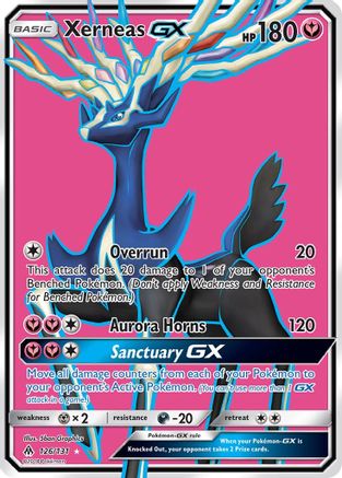 Xerneas GX (Full Art) - Holofoil SM Forbidden Light - Ultra Rare
