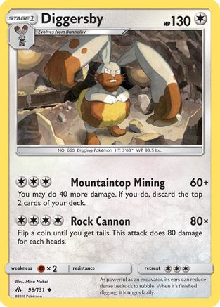 Diggersby SM Forbidden Light - Uncommon