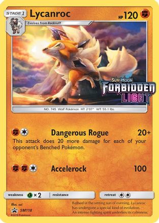 Lycanroc - SM118 (Prerelease) - Holofoil SM Promos - Promo