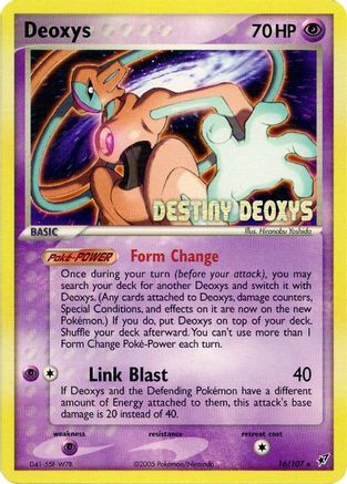 Deoxys (Normal Forme) (Normal Forme) - 16/107 016/107 Miscellaneous Cards & Products - Promo