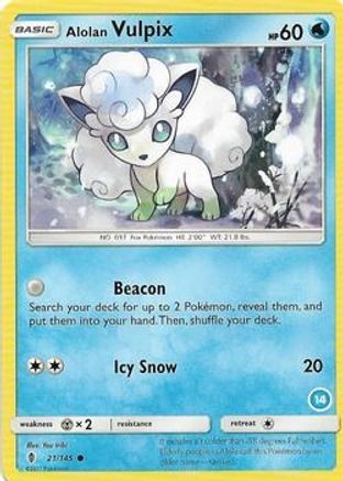 Alolan Vulpix (14) SM Trainer Kit Alolan Sandslash & Alolan Ninetales - Common
